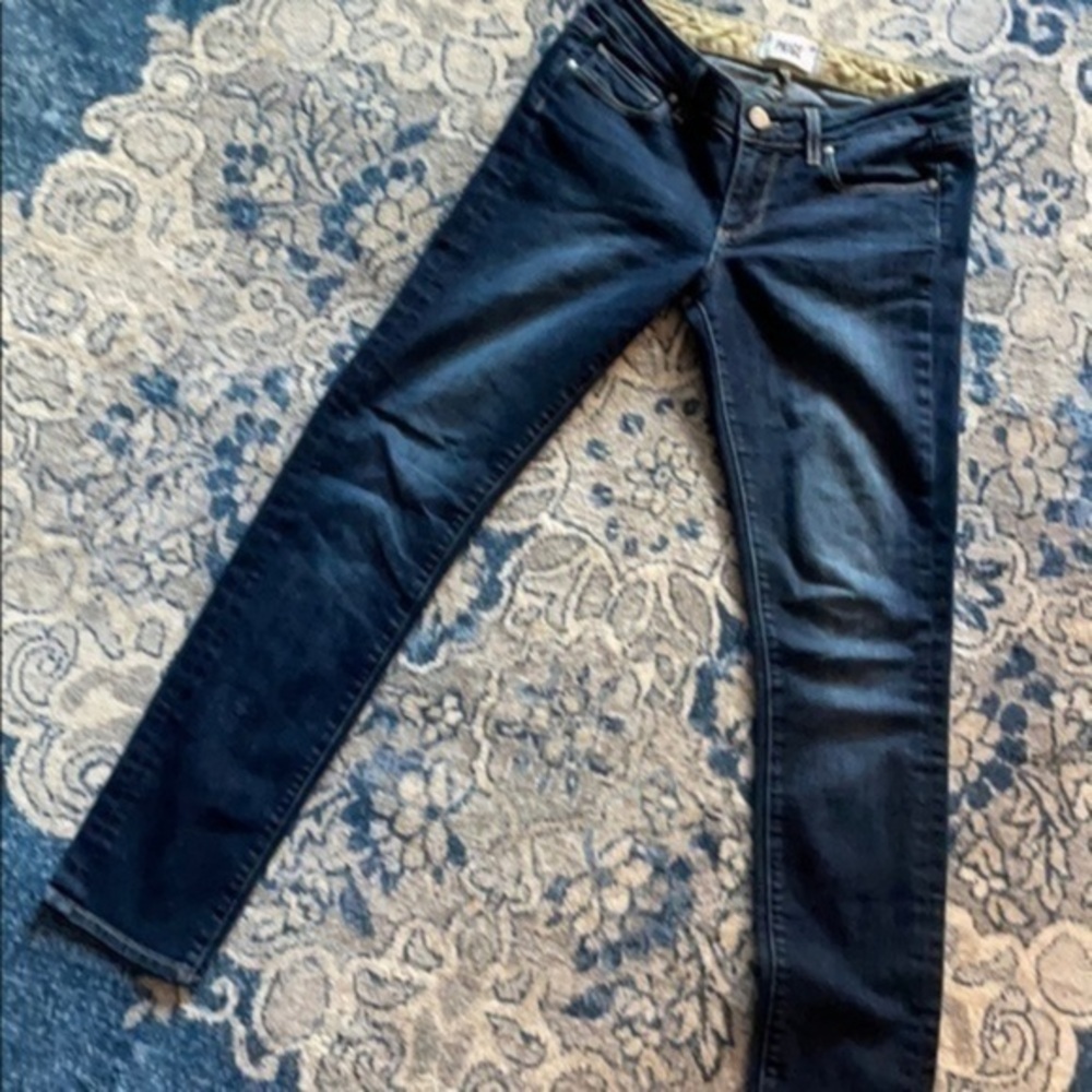 PAIGE Dark Wash Blue Skinny Jeans